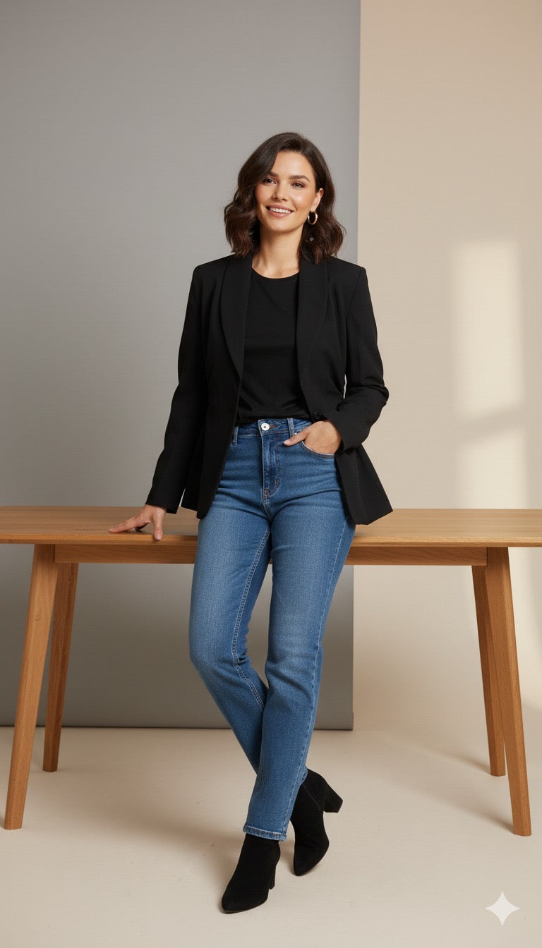 Lace touch blazer - Boutique Noor 