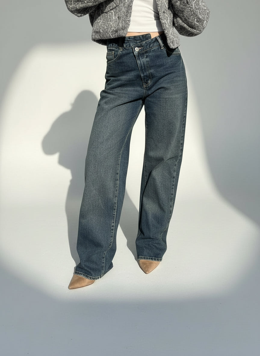 Side waist denim - Boutique Noor 