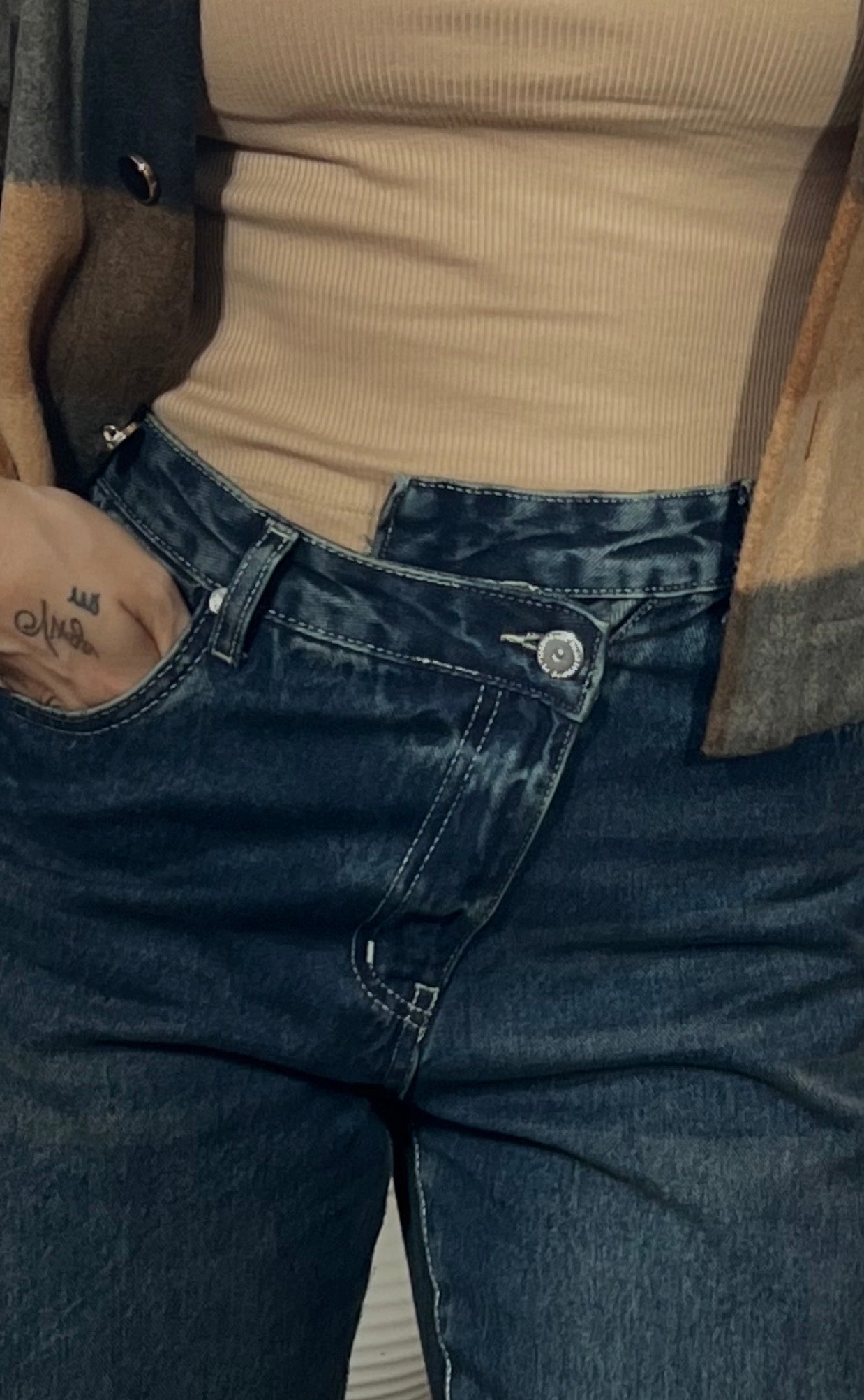 Side waist denim - Boutique Noor 