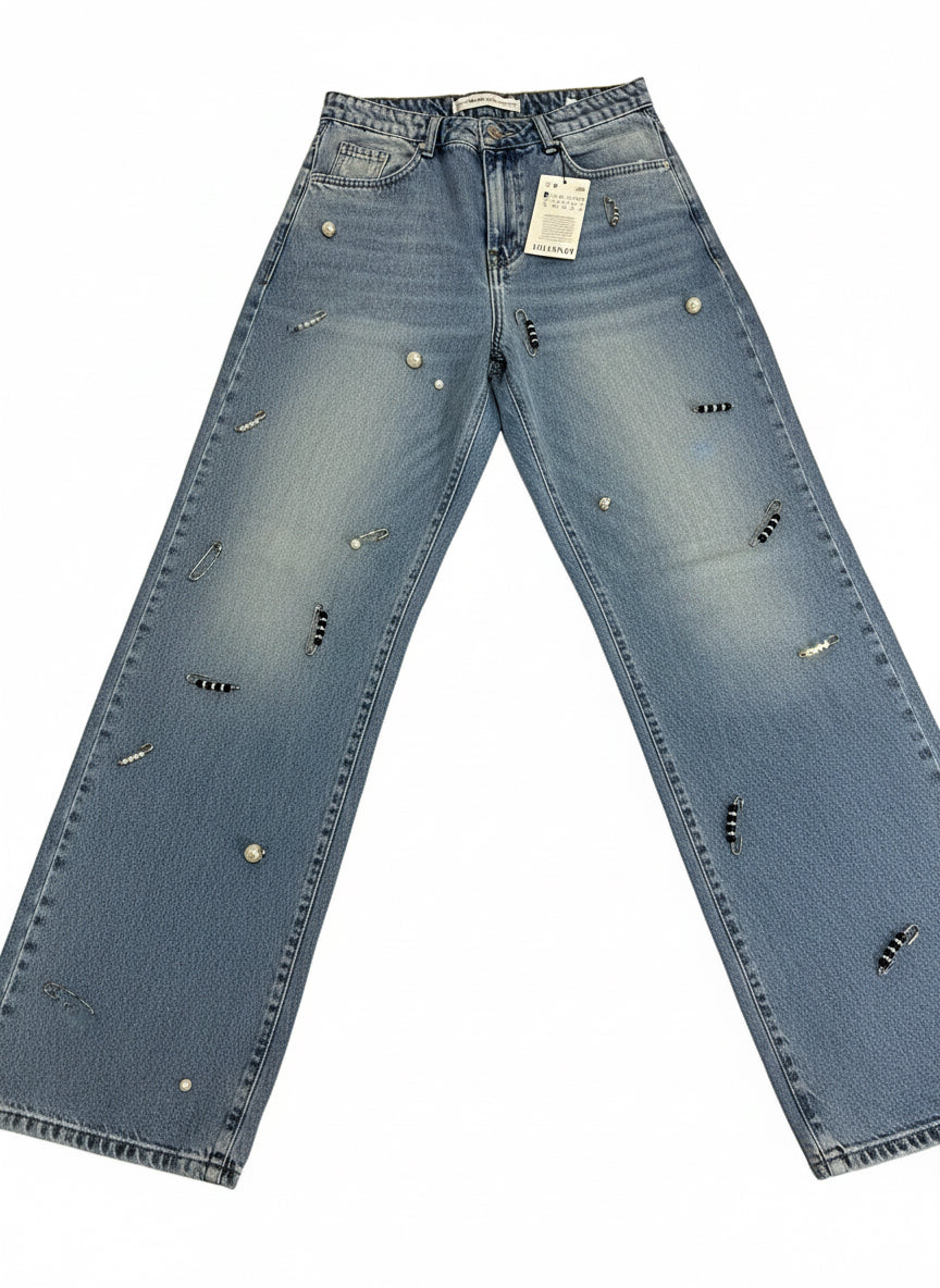 Pearls toy denim - Boutique Noor 