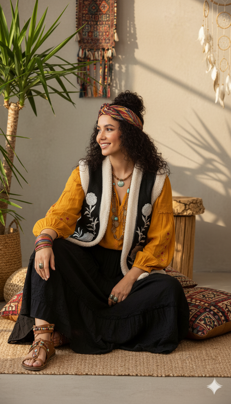 Flower vest - Boutique Noor 