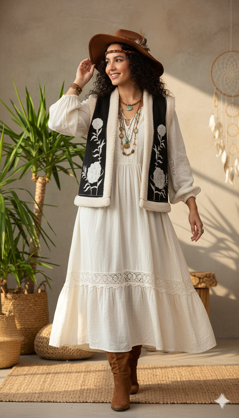 Flower vest - Boutique Noor 